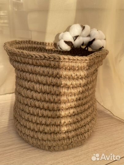 Корзина из джута