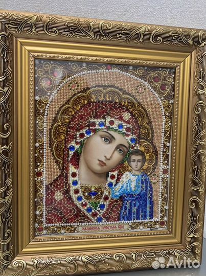 Иконы вышитые бисером в наборе, для благословения