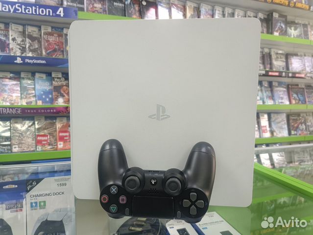 PlayStation 4 Slim 1TB (White) (Б.У приставки)
