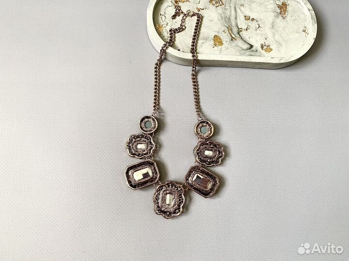 Новое колье с подвесками бижутерия Польша