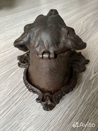 Пепельница голова собаки. Касли. СССР