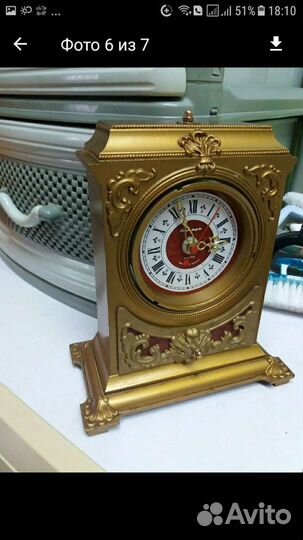 Каминные часы Маяк