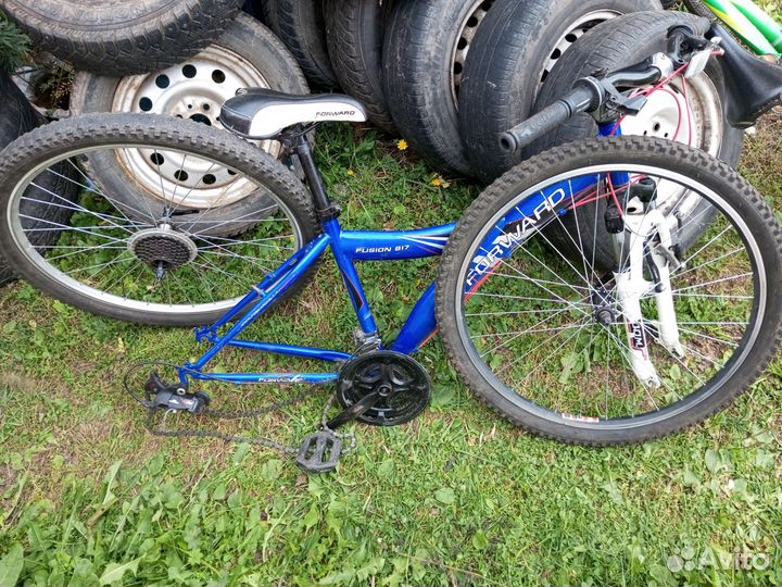 Детский велосипед, взрослый на запчасти