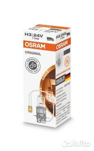 Osram 64156 schmitz Лампа фары галогеновая H3 / 24V / 70W / PK22s 8GH002090253