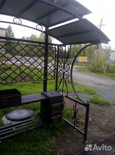 Беседка с мангалом