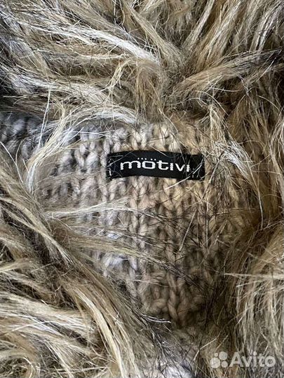 Кардиган motivi с искусственным мехом размер S-M