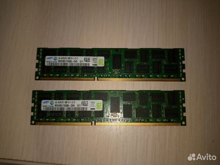 Оперативная память 4 gb 1333 Mgz 2 плашки