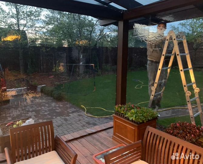 Мягкие окна для кафе летней веранды