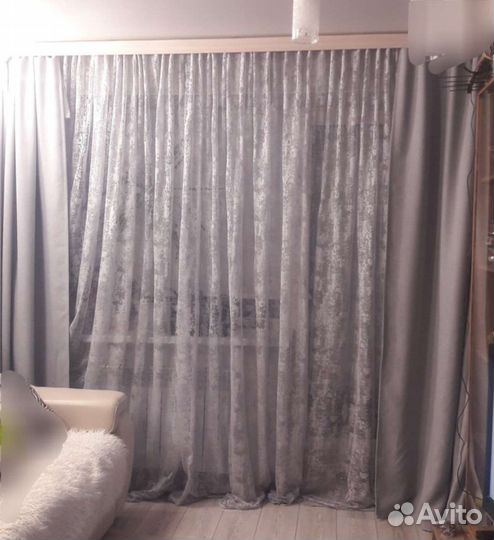 Тюль Мрамор