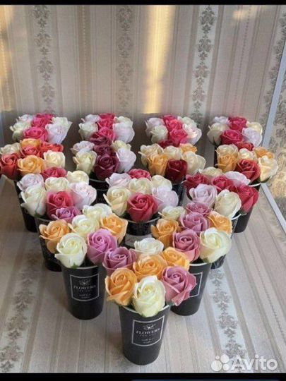 Мини-Букет мыльных роз