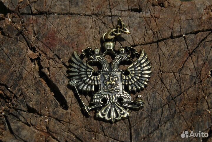 Двуглавый орел бронза ручной работы
