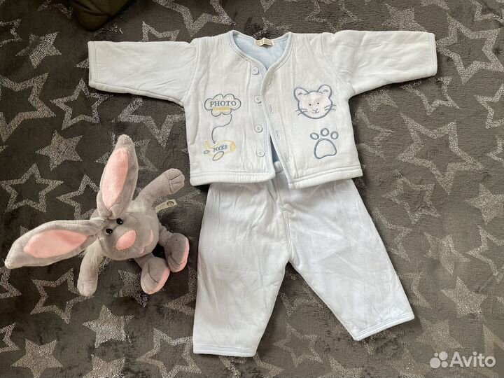 3 костюма на мальчика, джинсовка, пакет вещей