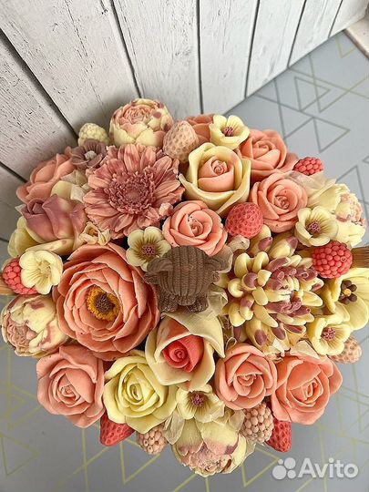 Цветы из шоколада