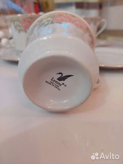 Чашки с блюдцами из китайского фарфора