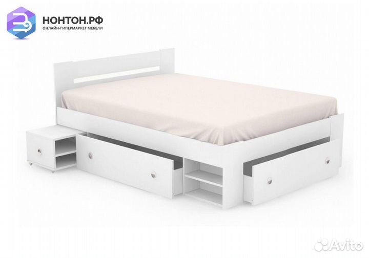 Кровать Стелла белая