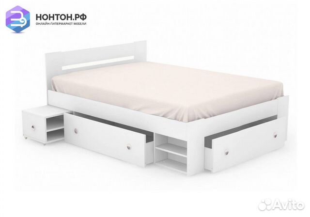 Кровать Стелла белая