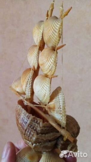 Корабль из ракушек