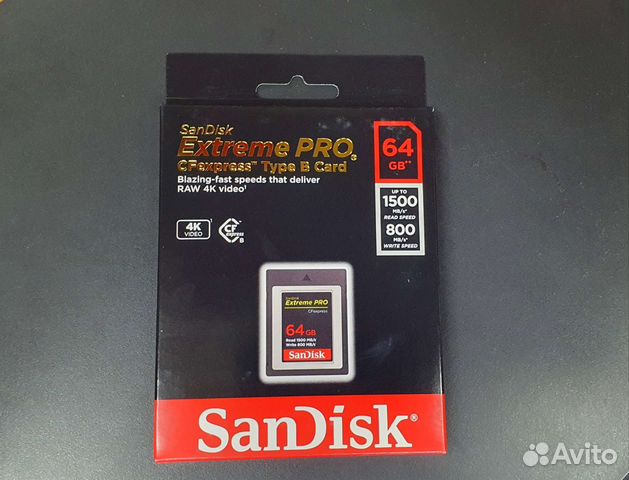 Sandisk Extreme Pro CF express 64 GB 1500/800