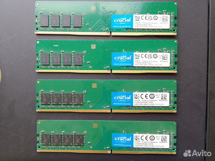 Модули памяти ddr4 4gb 2666MHz