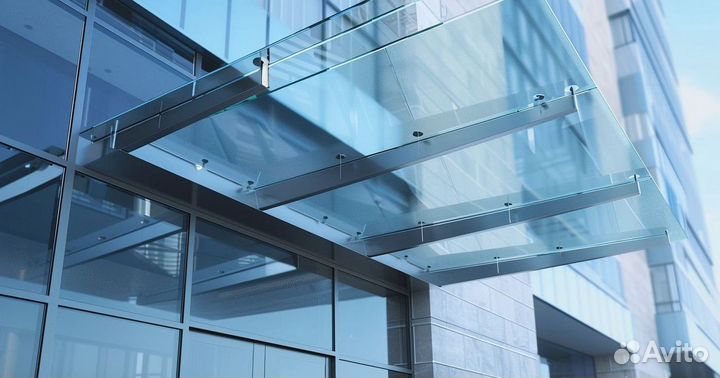 Стеклянный навес