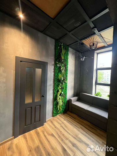 Панно из мха, искуственная зелень