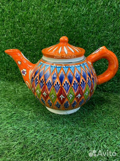 Чайник заварочный «Риштан оранжевый» 1 литр