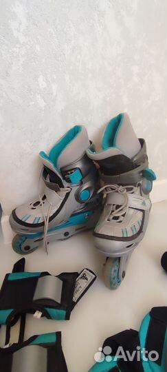 Роликовые коньки с защитой