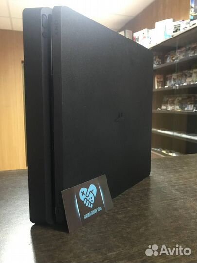 2 джойстика + PlayStation 4 Slim 1000 Gb PS4 PS