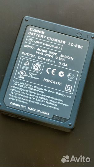 Зарядное устройство canon LC-E8E Оригинал