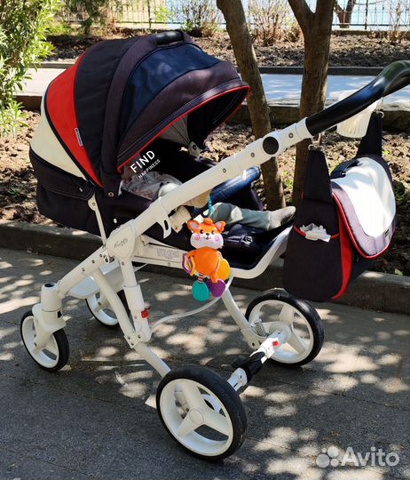Коляска adamex 3 в 1 бу
