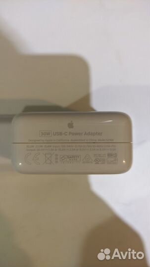 Адаптер питания Apple USB-C 30Вт