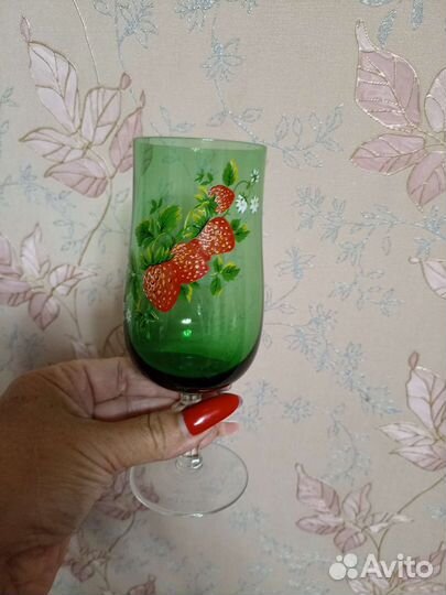 Фужеры цветной хрусталь германия