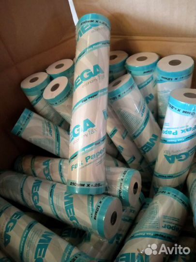 Продам бумагу для факса Fax Paper Mega 210 mm