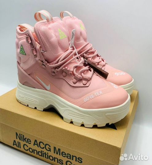 Nike ACG Air Zoom Gaiadome Gore-Tex Pink (Мехом )