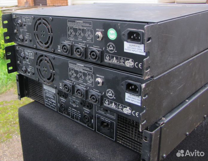 Усилители звука Pro 180-2550W 3ш QSC PV Crown CVR