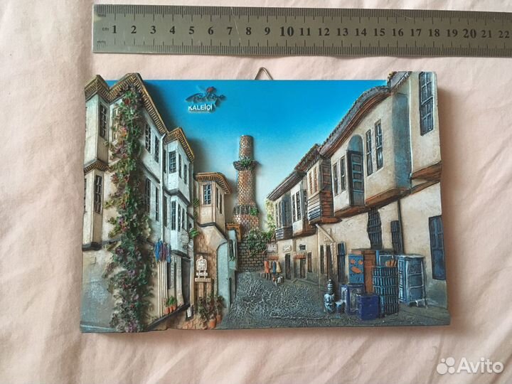 Керамическое панно пейзаж города (Турция)