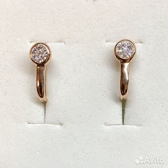 Золотые серьги 585 пробы