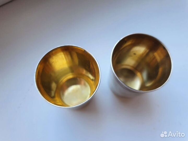 Стопки серебро 875 проба