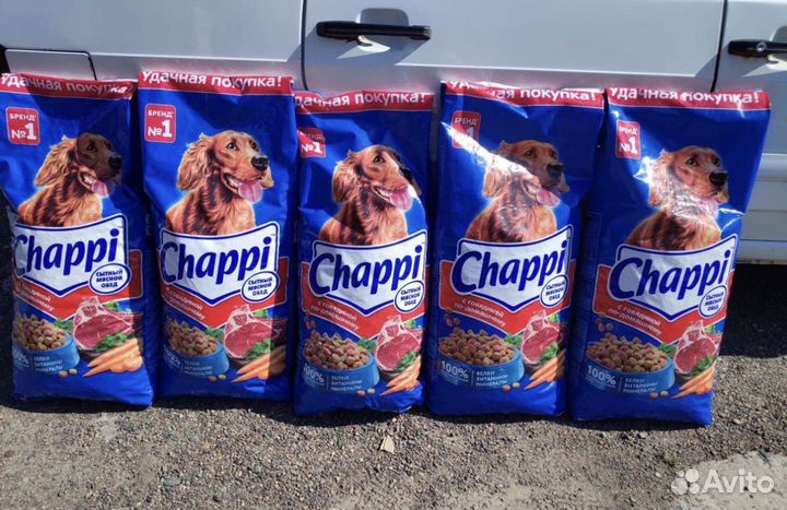 Сухой корм для собак Chappi 15 кг