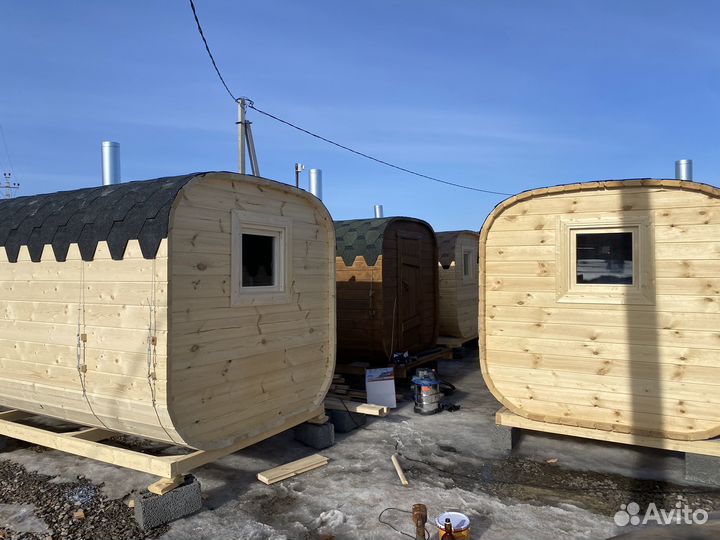 Баня бочка квадро в наличии