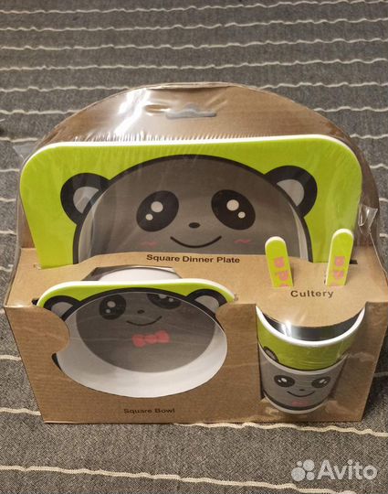 Посуда из бамбука детская