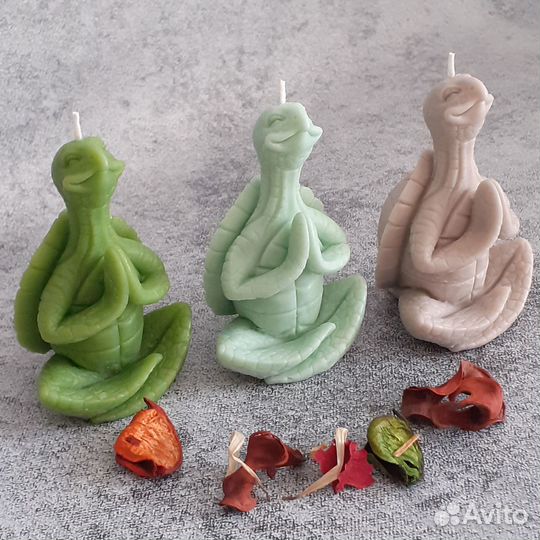 Свечи ручной работы из натурального соевого воска