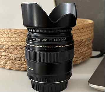 Объектив canon lens ef 85mm 1 8