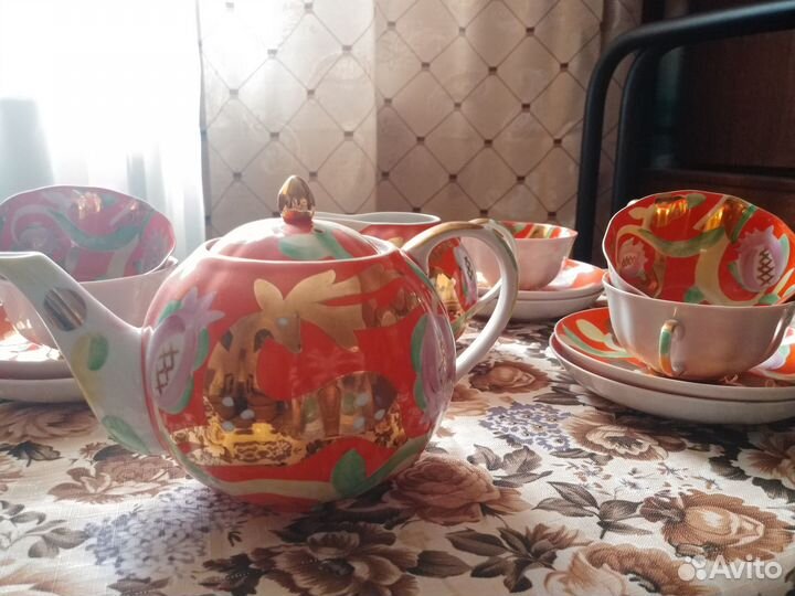 Чайный сервиз Золотой олень