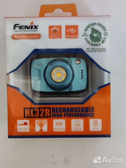 Налобный фонарь Fenix HL32R Cree XP-G3 серый