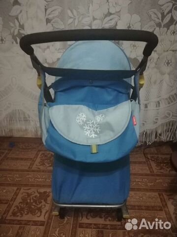 Детские санки с колесами бу