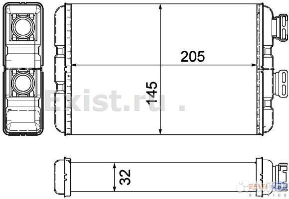 Радиатор печки bmw e46