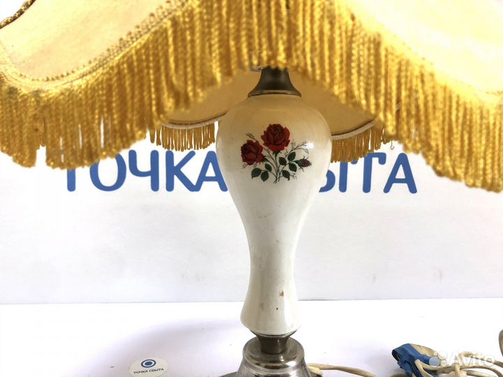 Ночник Торшер с Абажуром СССР Фарфор
