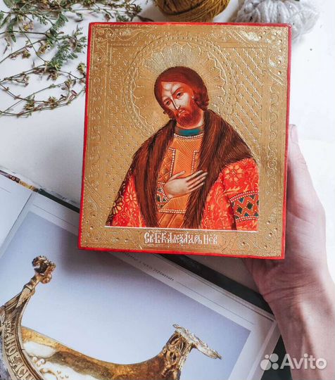 Икона Святой Благоверный Князь Александр Невский р