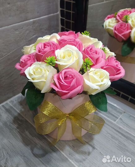 Букеты из мыльных роз
